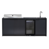 Cabinex Minimal Outdoor Kitchen with Stainless Steel Artusi BBQ