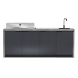 Cabinex Minimal Outdoor Kitchen with Stainless Steel Artusi BBQ