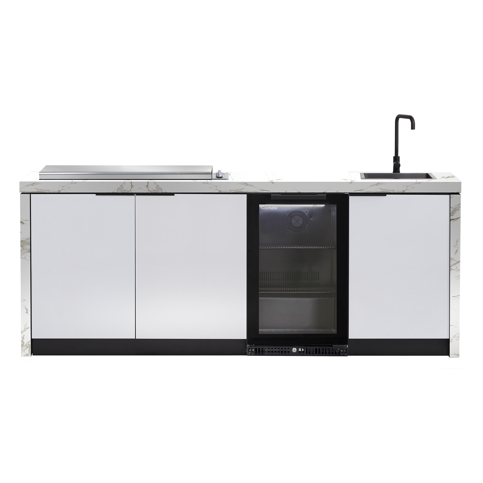 Cabinex Minimal Outdoor Kitchen with Stainless Steel Artusi BBQ