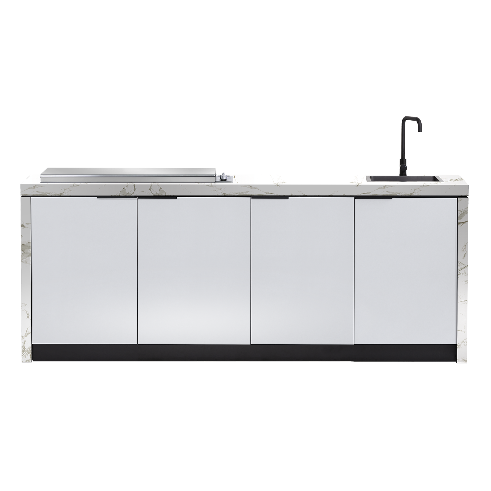 Cabinex Minimal Outdoor Kitchen with Stainless Steel Artusi BBQ