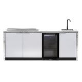 Cabinex Minimal Outdoor Kitchen with Stainless Steel Artusi BBQ