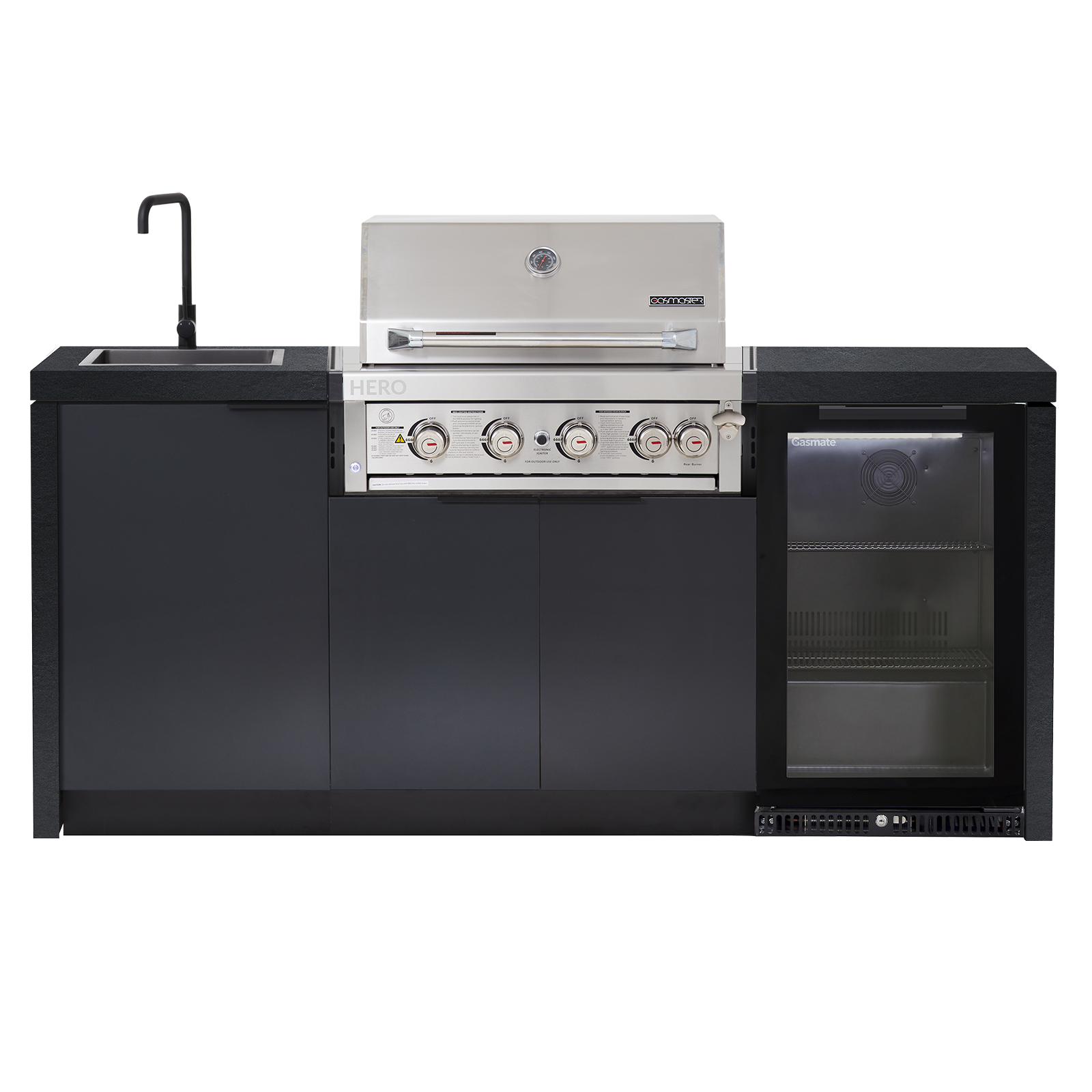 Cabinex Hero 4-Burner Kitchen Package with Porcelain Benchtop