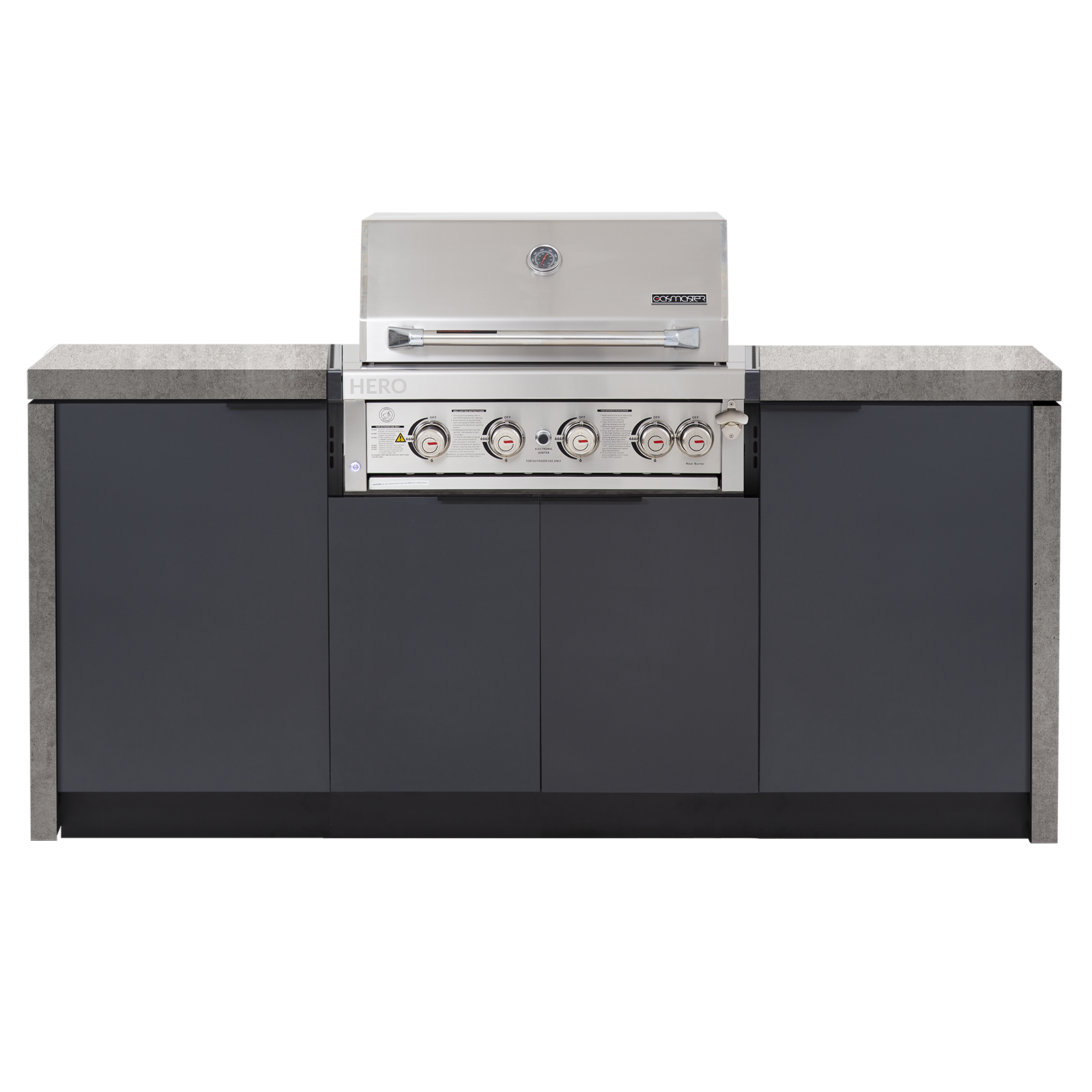 Cabinex Hero 4-Burner Kitchen Package with Porcelain Benchtop