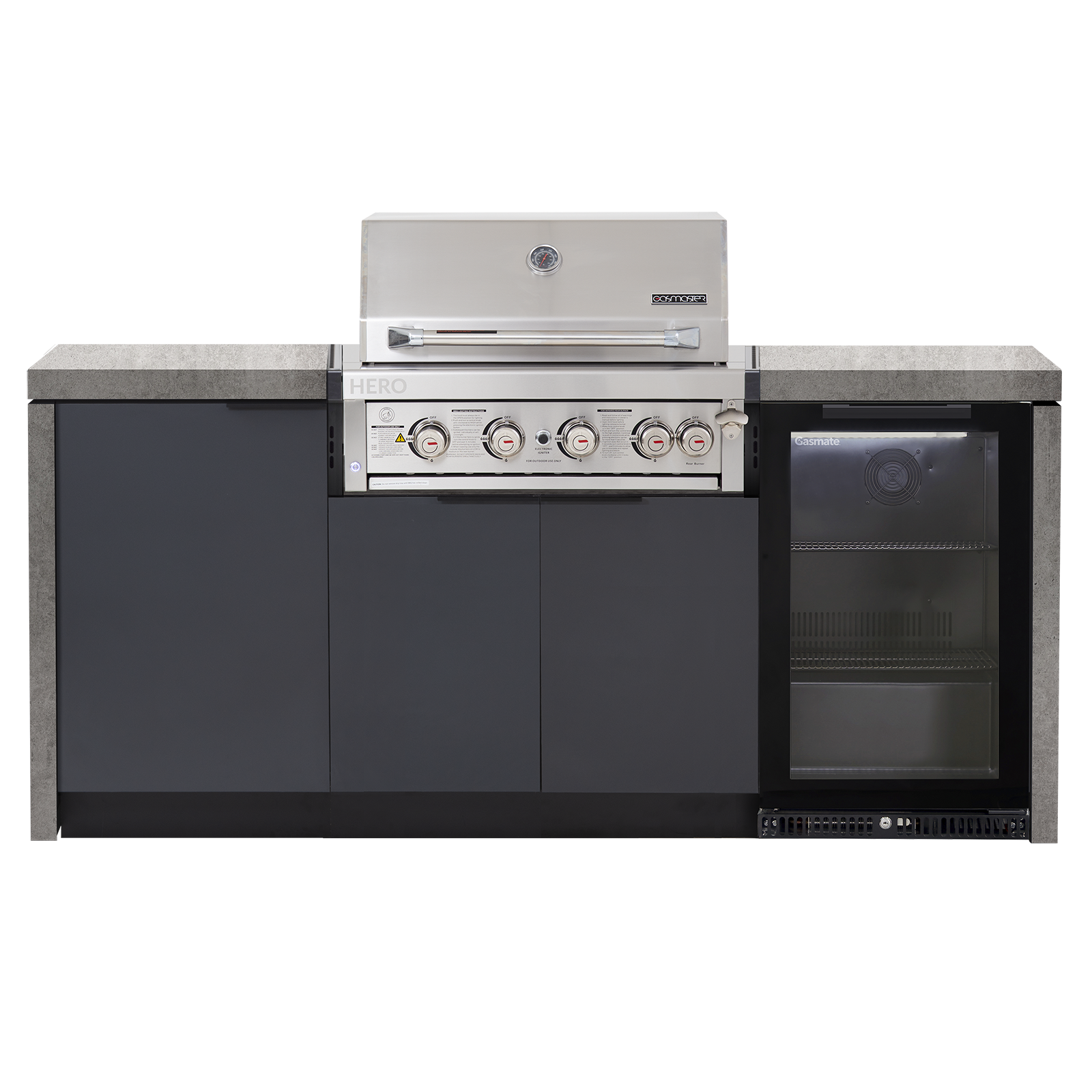 Cabinex Hero 4-Burner Kitchen Package with Porcelain Benchtop
