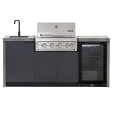 Cabinex Hero 4-Burner Kitchen Package with Porcelain Benchtop