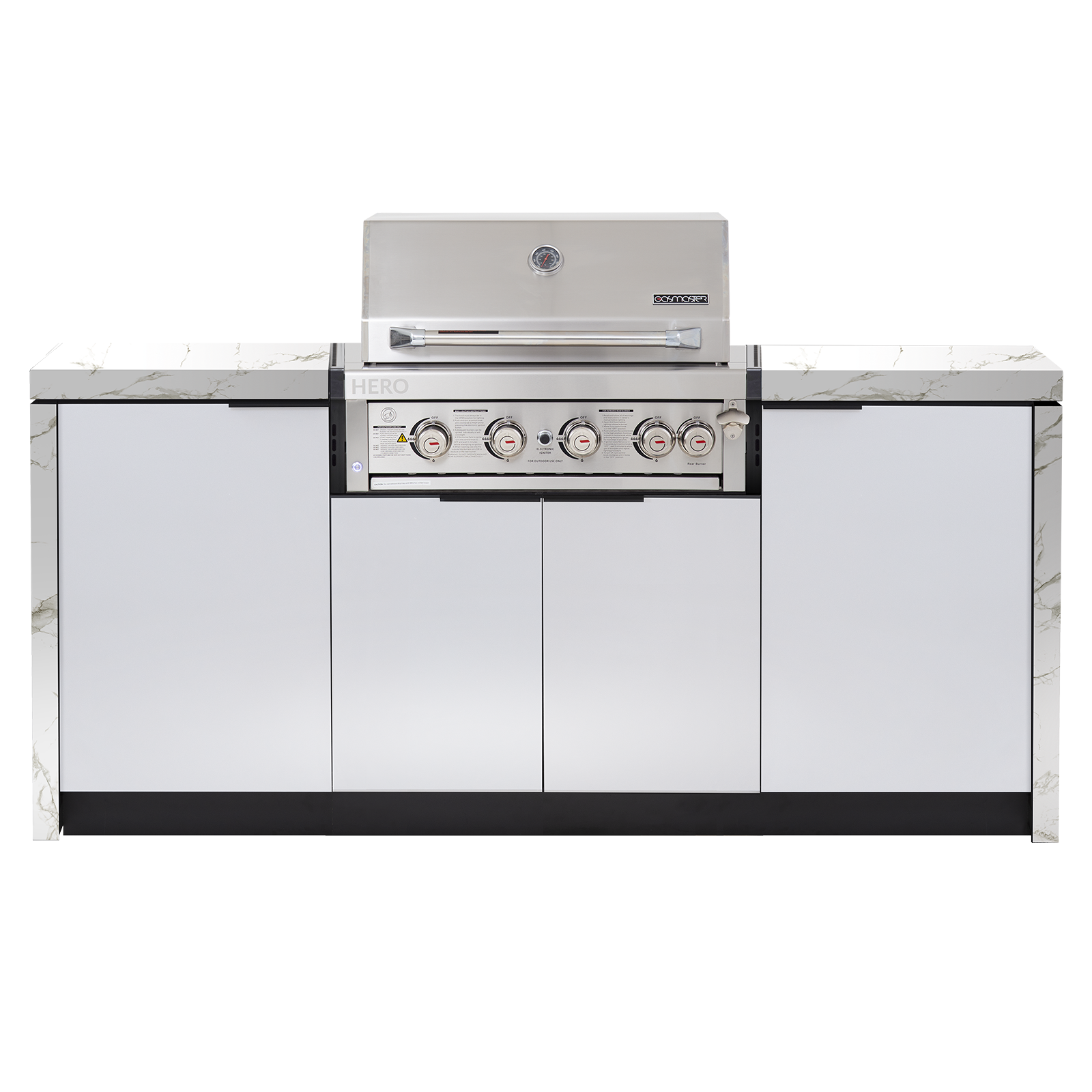 Cabinex Hero 4-Burner Kitchen Package with Porcelain Benchtop