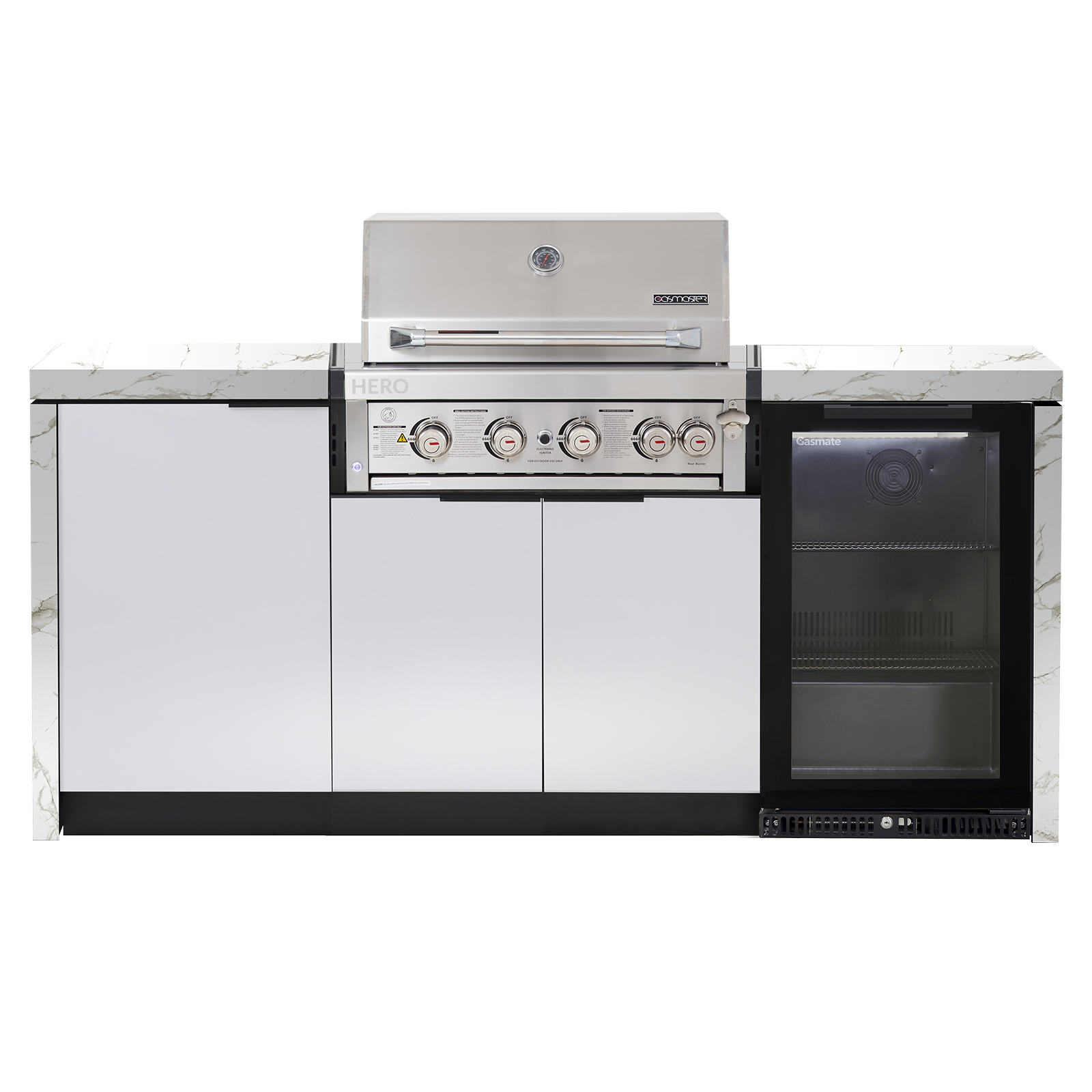 Cabinex Hero 4-Burner Kitchen Package with Porcelain Benchtop