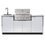 Cabinex Hero 4-Burner Kitchen Package with Porcelain Benchtop