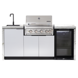 Cabinex Hero 4-Burner Kitchen Package with Porcelain Benchtop