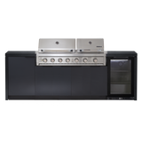 Cabinex Hero Twin Hood 6 Burner Package with Porcelain Benchtop