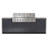 Cabinex Hero Twin Hood 6 Burner Package with Porcelain Benchtop