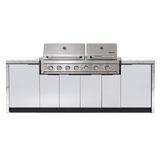 Cabinex Hero Twin Hood 6 Burner Package with Porcelain Benchtop